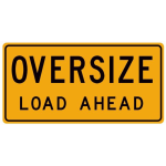 Reflective Aluminum Sign For Vehicle - Reflective Pilot Aluminum Oversize Load Ahead Sign